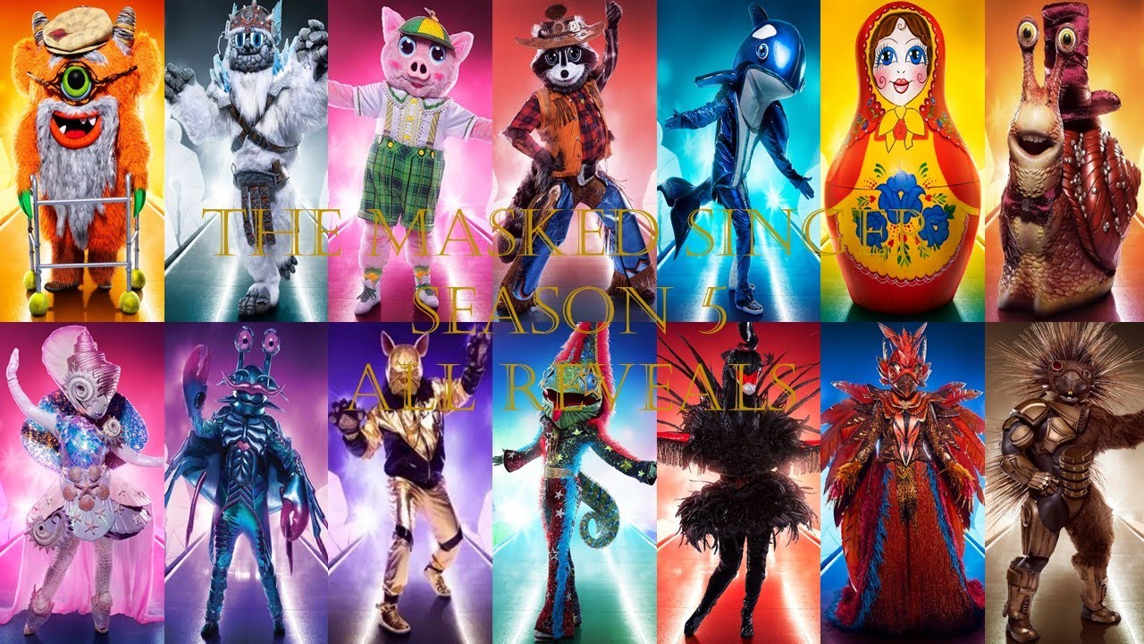 THE MASKED SINGER SEASON 5 ALL REVEALS