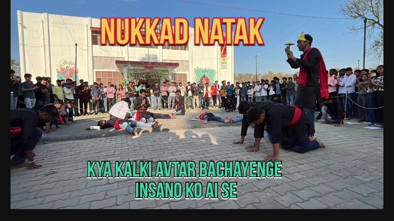 Nukkad Natak On AI (Artificial Intelligence) by Dramatics Club, MMMUT (Gorakhpur).....