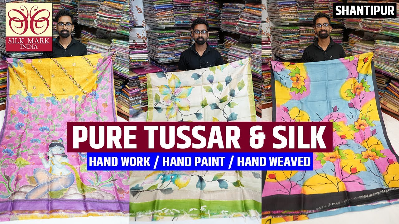 Pure Tussar Silk Saree Saree Manufacturer and Wholesaler in Shantipur, Nadia