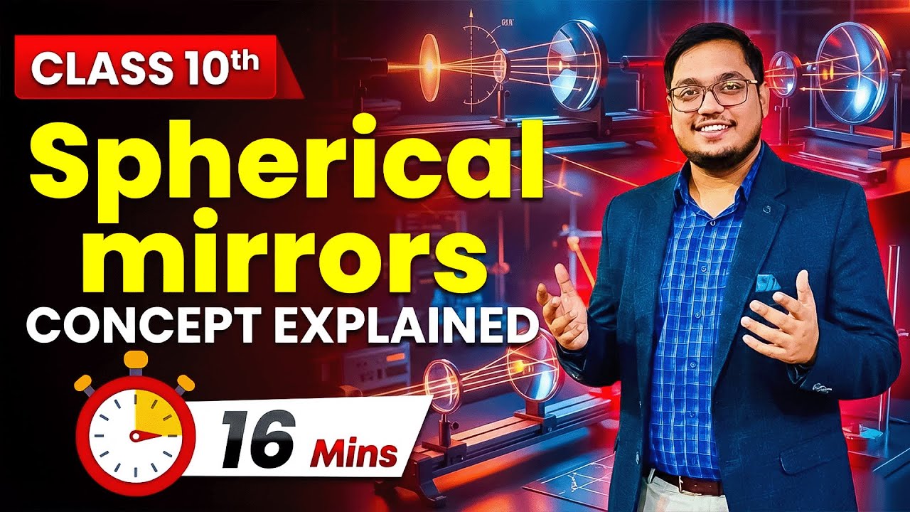 Spherical Mirrors in One Shot Concept | Class 10 Physics Basics | Class 10 CBSE & ICSE