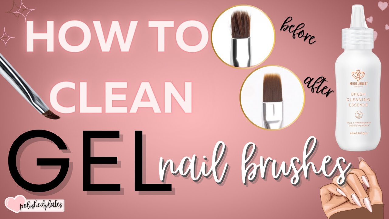 🧼🫧HOW TO CLEAN GEL NAIL BRUSHES!