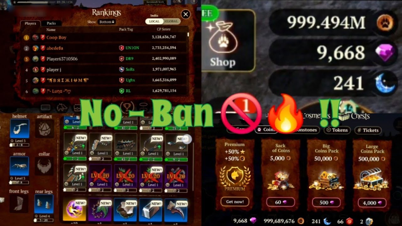 The Wolf - Unlimited Coins , Gems , Moonstones , Resources No ban #thewolf #thewolfonlinesimulator