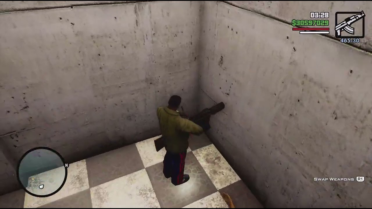 This is how Grand Theft Auto: San Andreas ends.