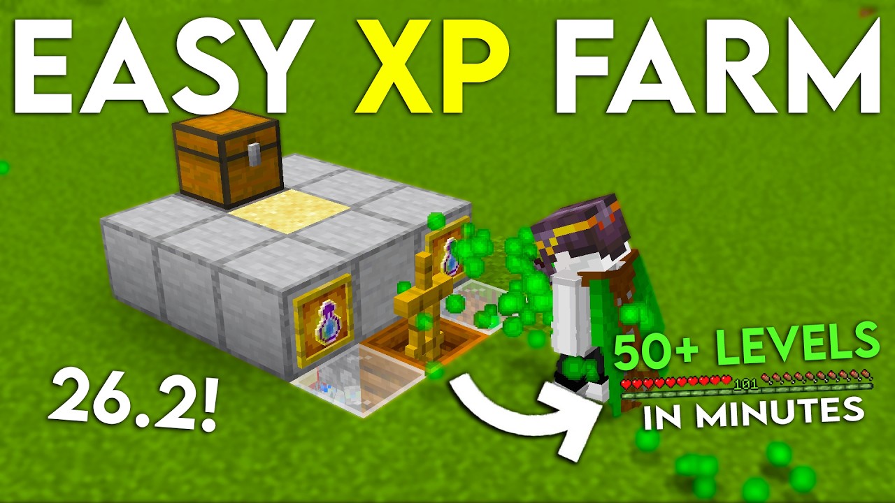 NEW UPDATED Minecraft 26.2 XP FARM TUTORIAL