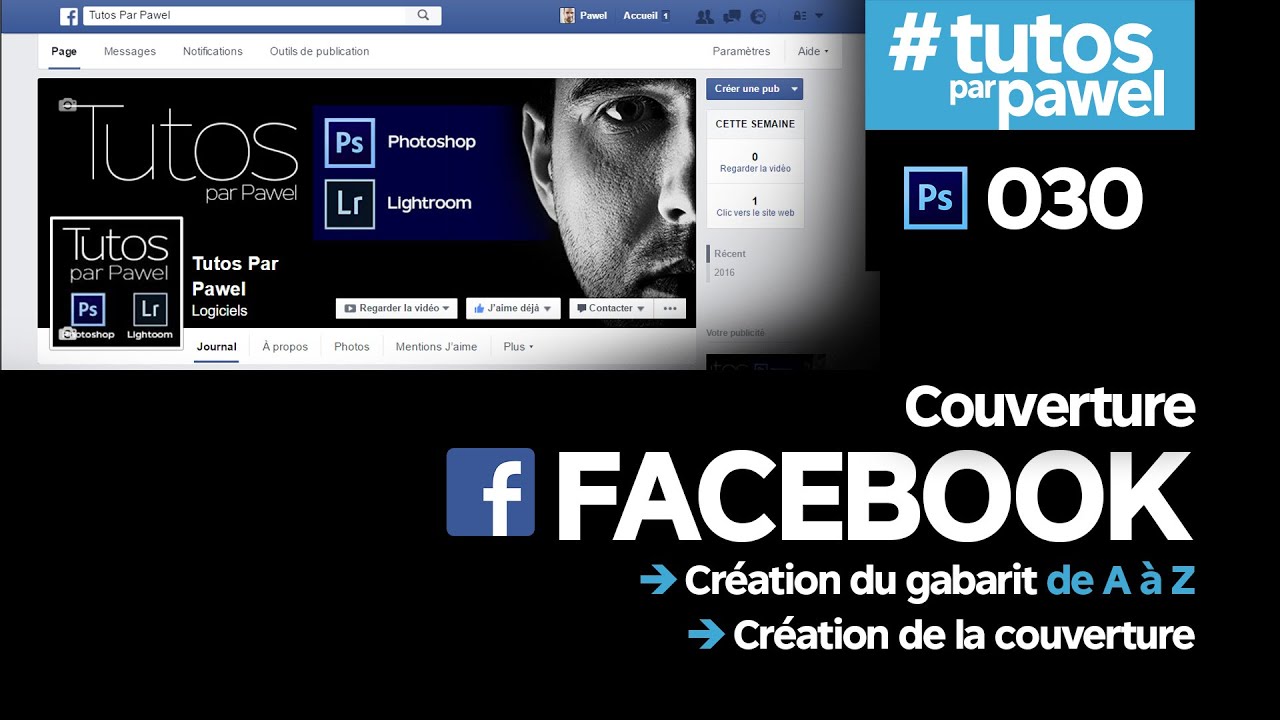 [Tuto] Couverture page Facebook avec Photoshop | Pawel PS 030