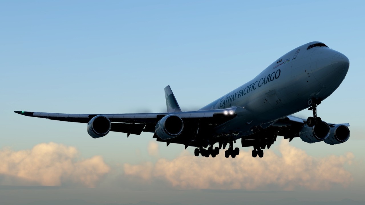 Hong Kong Landing | CathayPacific Cargo | SSG 747-8 | X-Plane 12