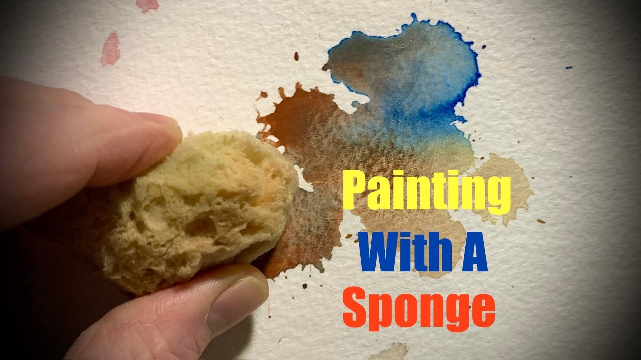 Painting With A Sponge - Loose Watercolour Techniques