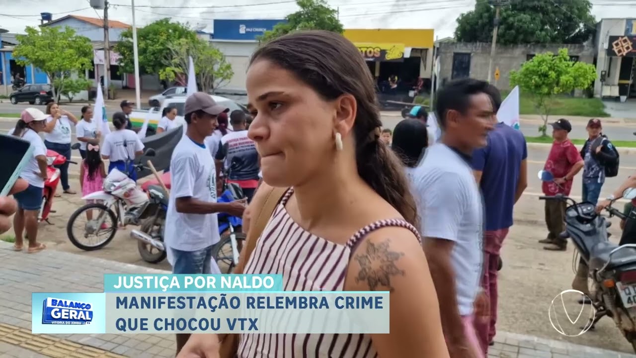 JUSTIÇA POR NALDO: MANIFESTAÇÃO RELEMBRA CRIME QUE CHOCOU VTX