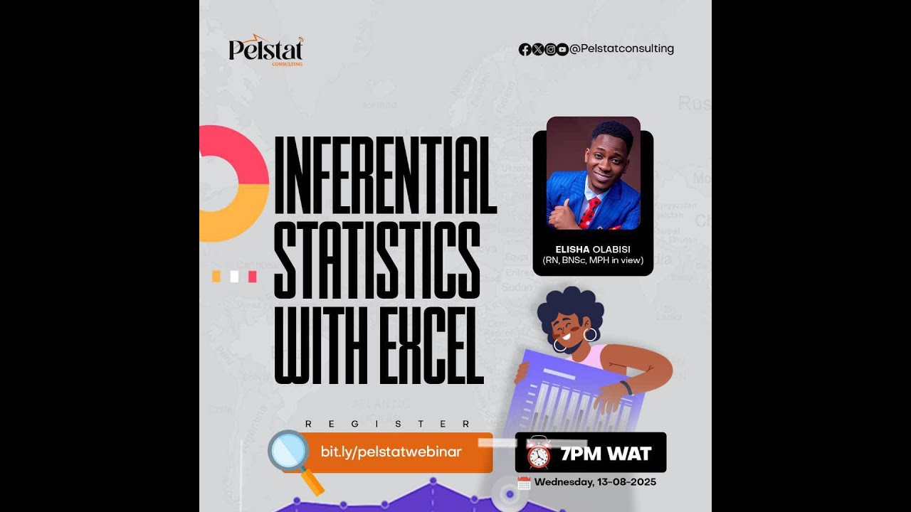 Inferential Statistics in Excel: Medicine, Nursing & Public Health | Pelstatconsulting Tutorial