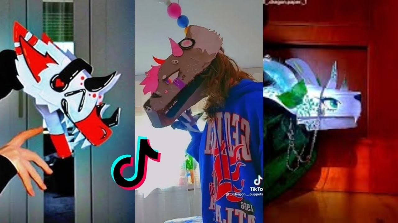 💀THE AMAZING Paper Dragon Edits 🔥Dragon Puppet TIKTOK Compilation😍 #28