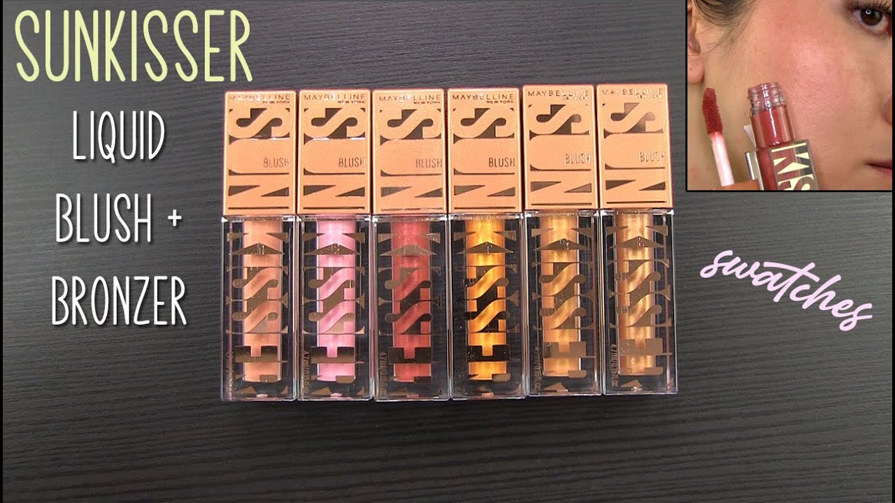 Maybelline Sunkisser Blushes Swatches & Review