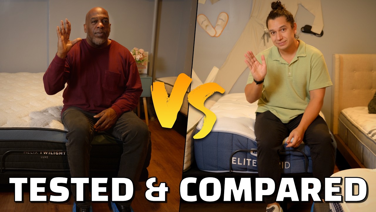 Best Firm Mattress Showdown! Helix Twilight Luxe VS Bear Elite | Heat & Weight Tested | SleePare