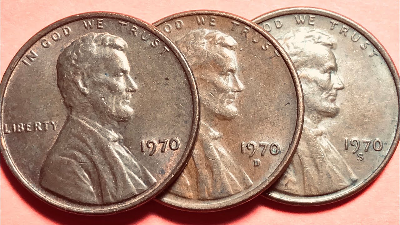 1970 US Lincoln Penny Worth Money - United States Small Date S - Large Date S - Doubled S and No S