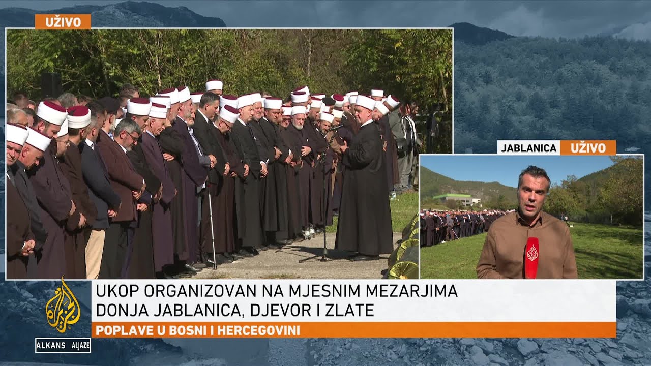 Više hiljada ljudi na dženazi žrtvama poplava u Jablanici