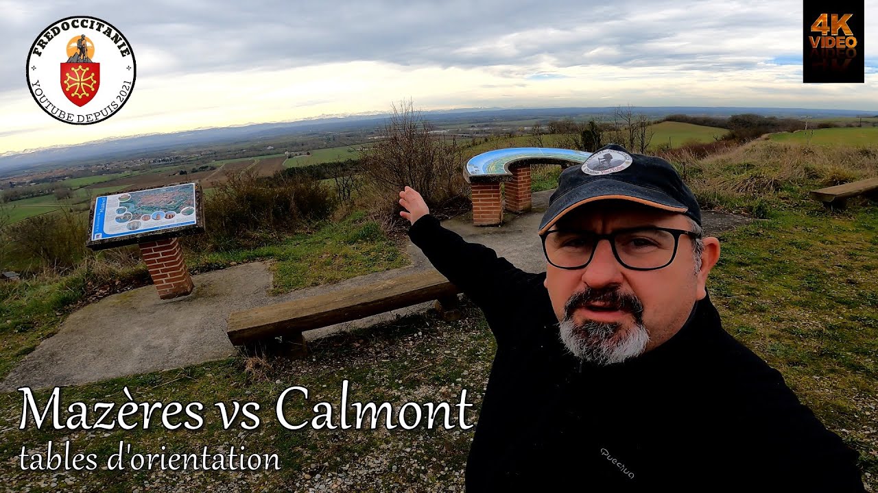 Mazères vs Calmont tables d'orientation