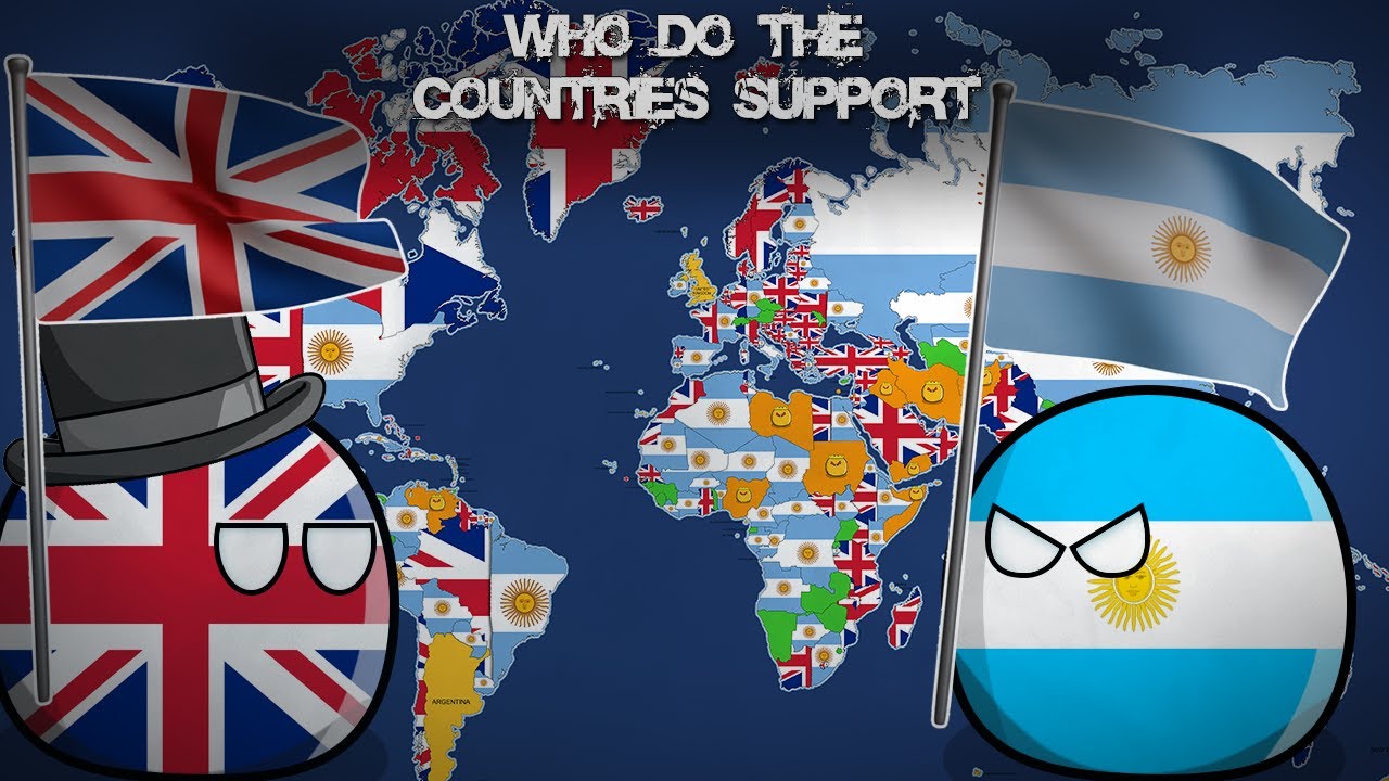 WHO DO THE COUNTRIES SUPPORT? UK or Argentina?  Alternative Mapping P52