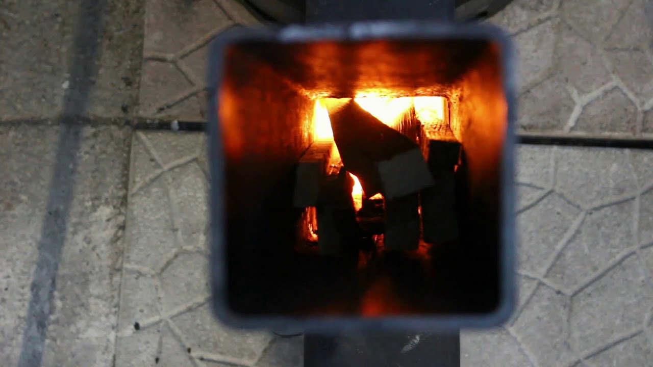Installation and Burn Rocket Stove Heater