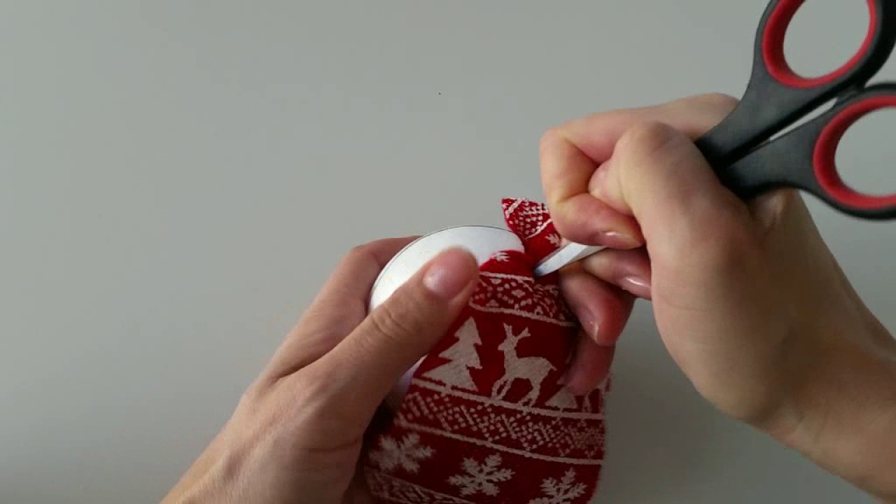 TUTORIAL PALLINE DI NATALE DAI DA TE PATCHWORK ADDOBBO ALBERO