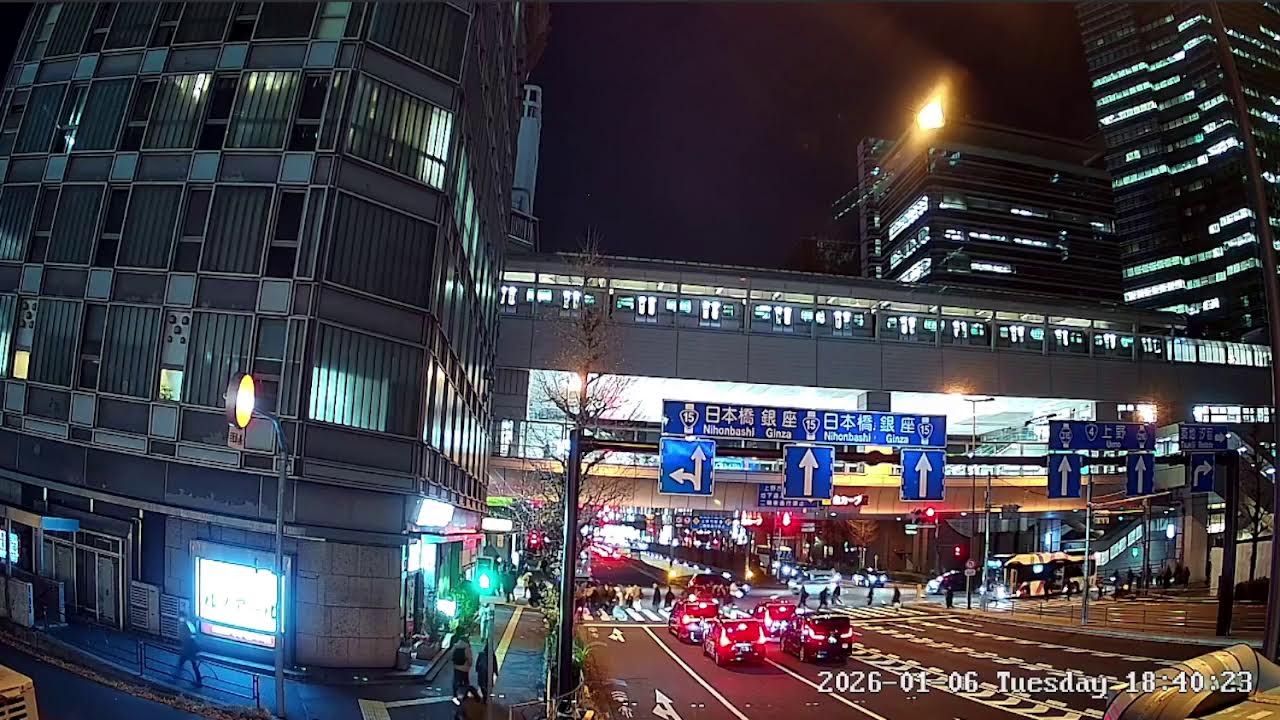 東京都港区新橋ライブカメラ Tokyo Minato Shinbashi Live Camera.world.cam