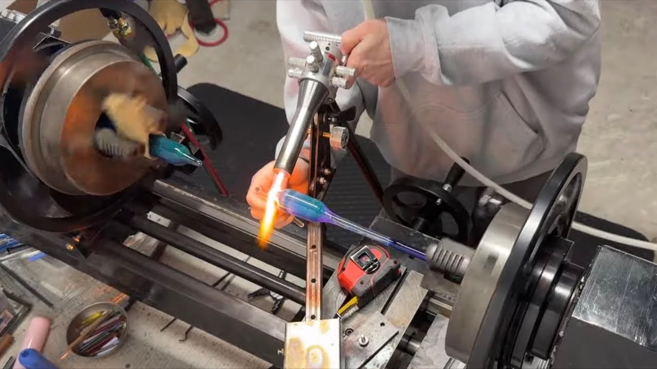Live Glassblowing Tutorial  - Handmade American Glass/Colors  ( From Shot Glases to Puffco Toppers)