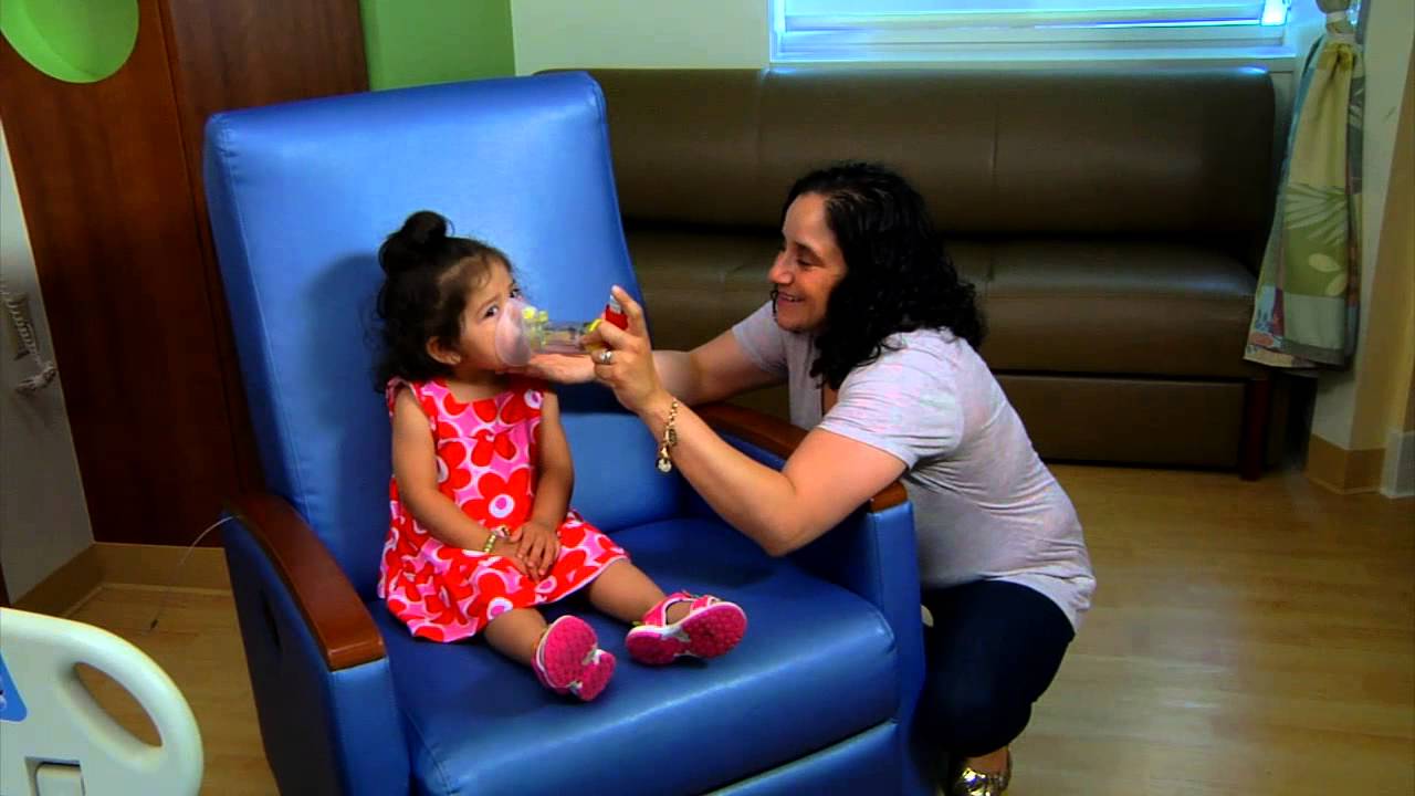 Asthma Medication Delivery: Holding Chamber With Mask