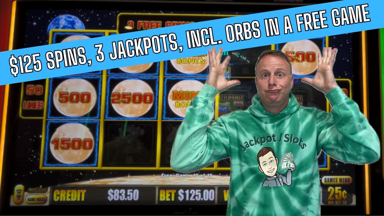 $125 spins on Moon Race Lightning Link land 3 jackpots!