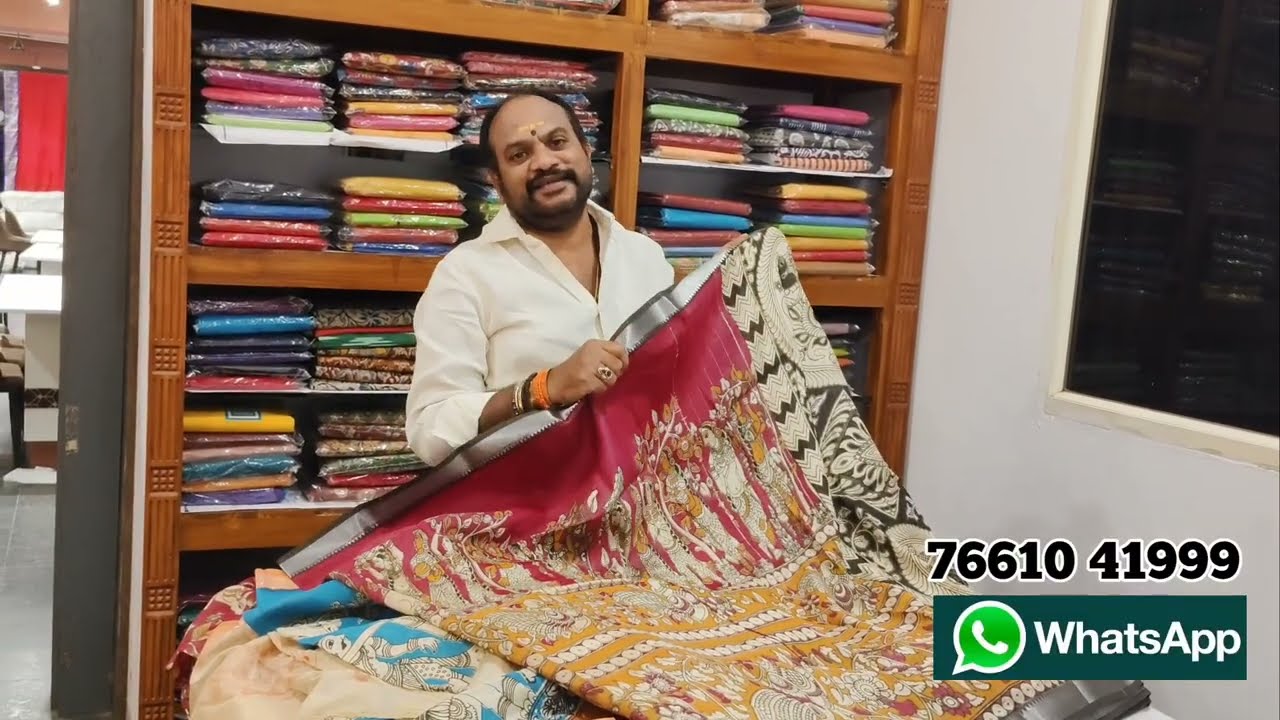 మంగళగిరి పట్టు చీరలు ప్రింటెడ్ చీరల్లో కొత్త మోడల్స్ హాయ్ క్వాలిటీ పట్టుచీరలపైప్రింట్ chillapalliCMR