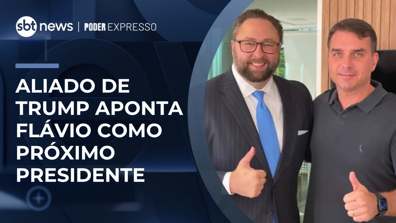 Conselheiro de Trump publica foto com Fl&aacute;vio Bolsonaro: 