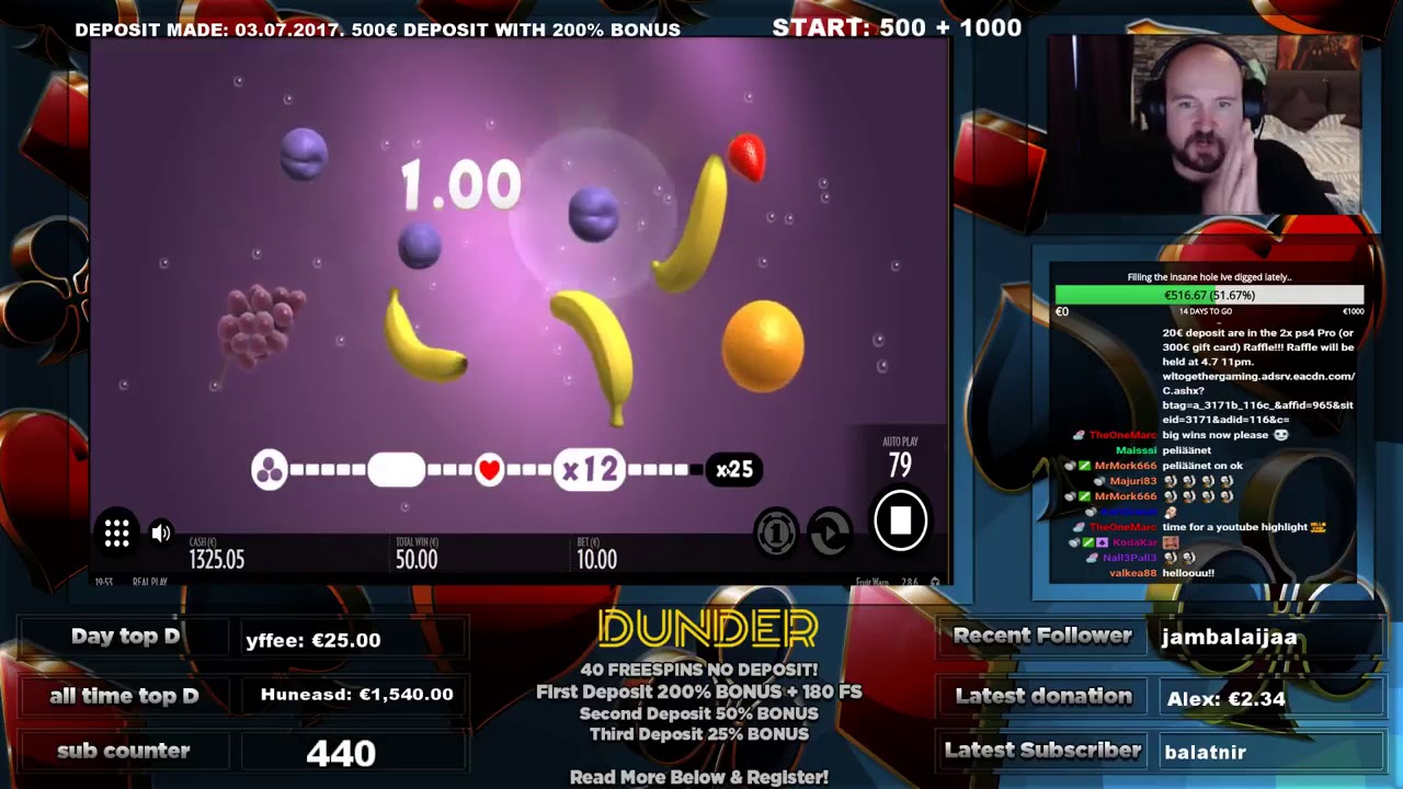 Dunder Online Casino | Fruit Warp Gives Super Big Win