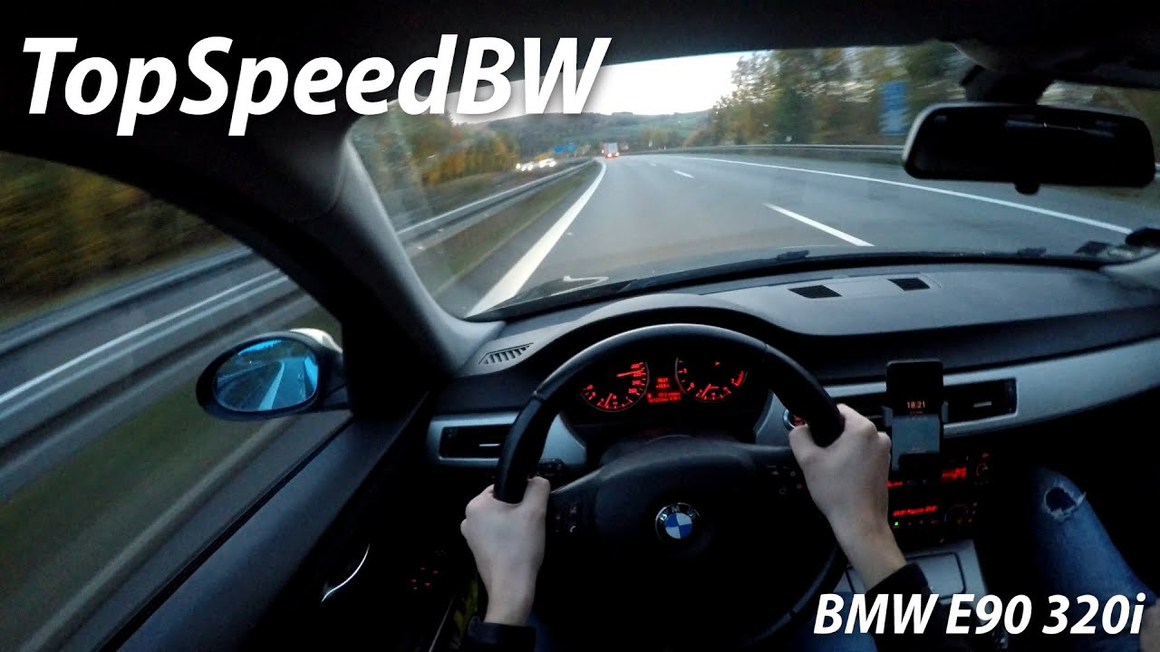 BMW E90 320i on German Autobahn | TopSpeedBW