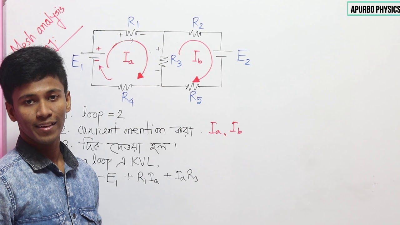 3.21 চল তড়িৎ Mesh analysis and circuit problem