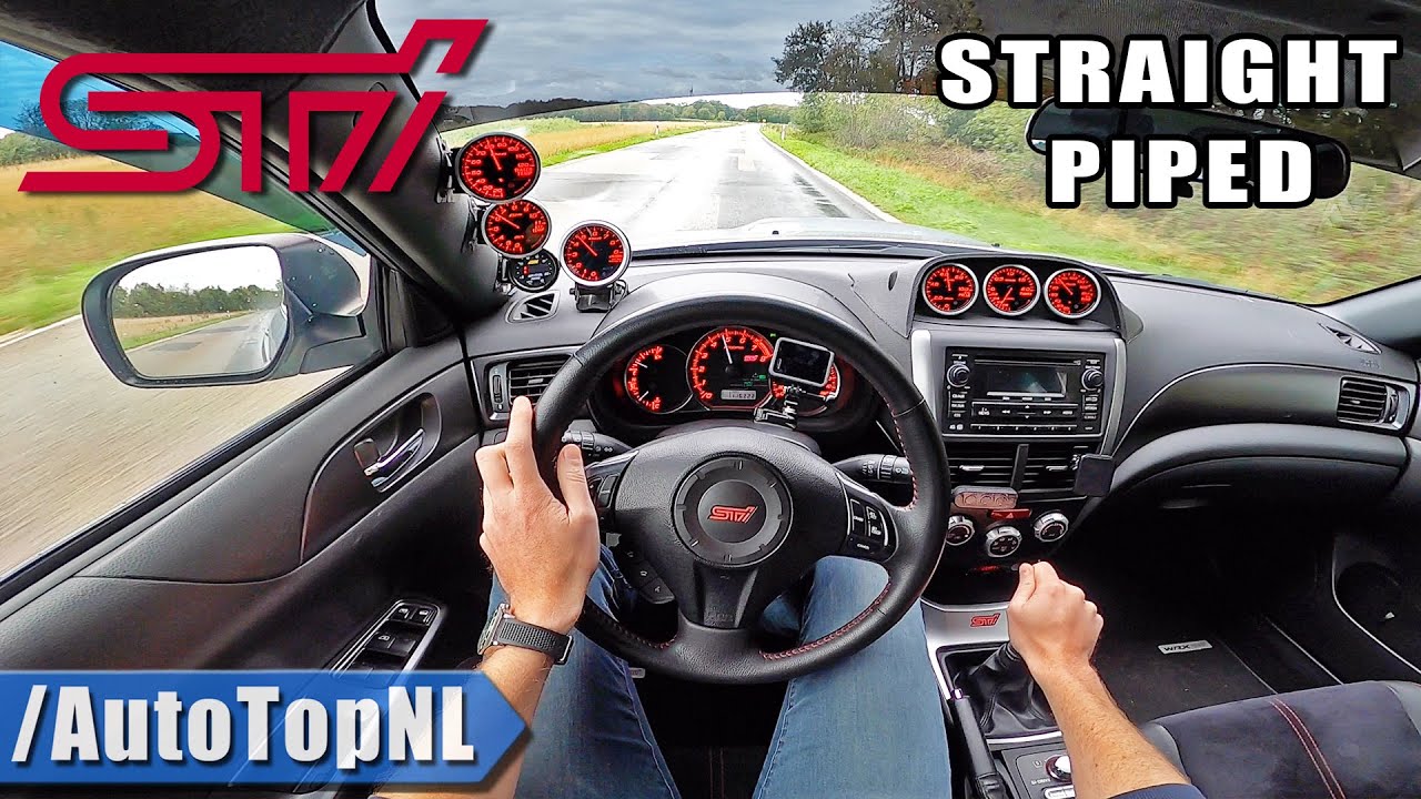 SUBARU WRX STi *STRAIGHT PIPED* POV Test Drive by AutoTopNL