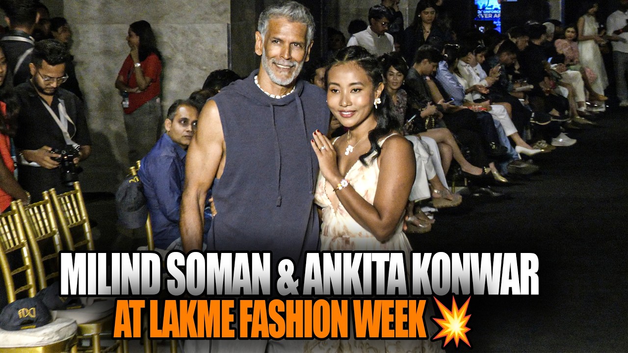 Milind Soman & Ankita Konwar | Lakme Fashion Week Day 1 Couple Goals ❤️