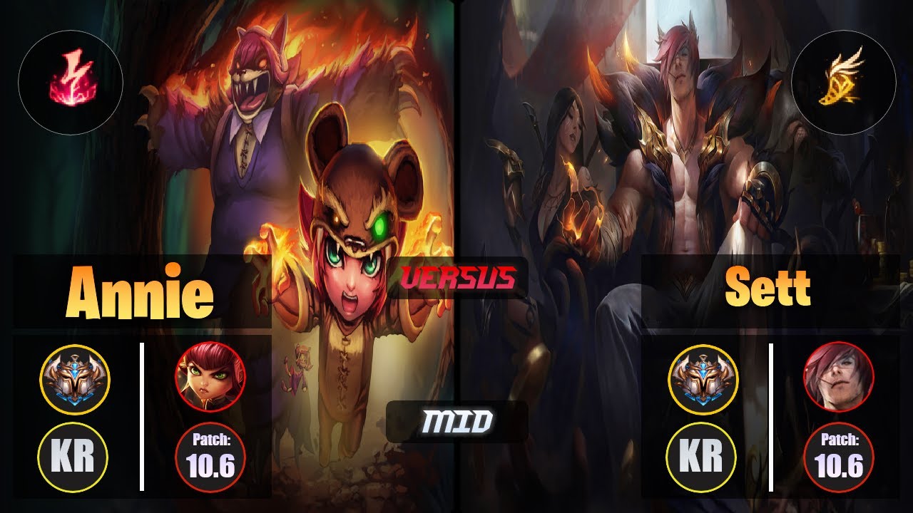 Challenger ANNIE [Electrocute] (Mid) VS  SETT - Challenger KR Patch 10.6