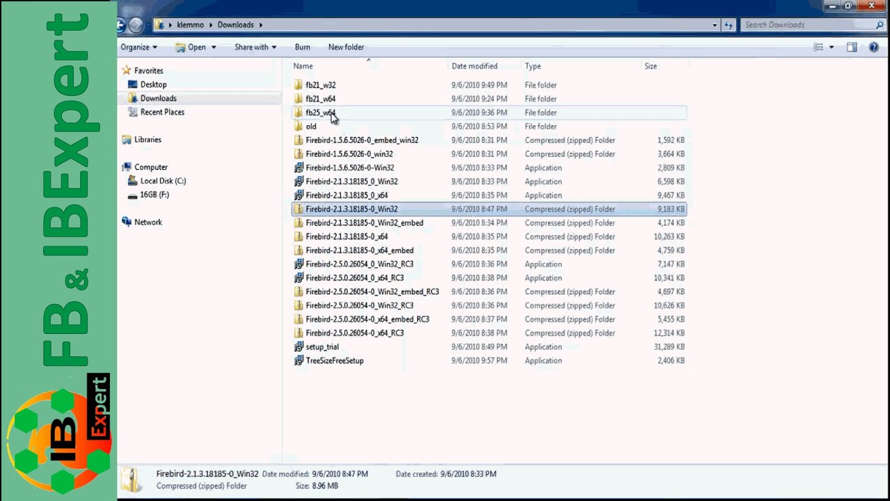 Tutorial 1, Part 1: Firebird installations for professionals
