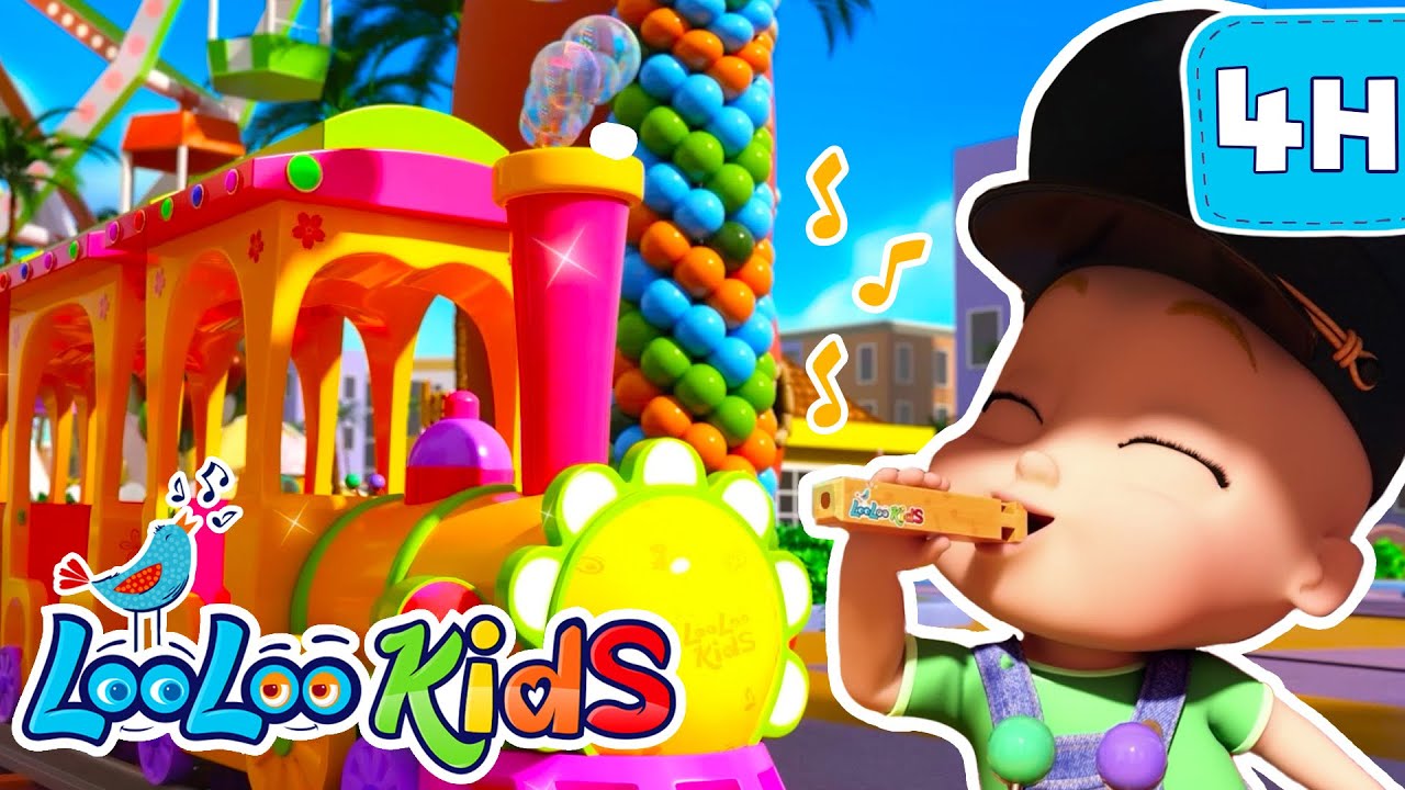 Train Choo Choo Song 🚂🎶 | MEGA Compilation of Kids Songs | LooLoo Kids | Toddler Videos