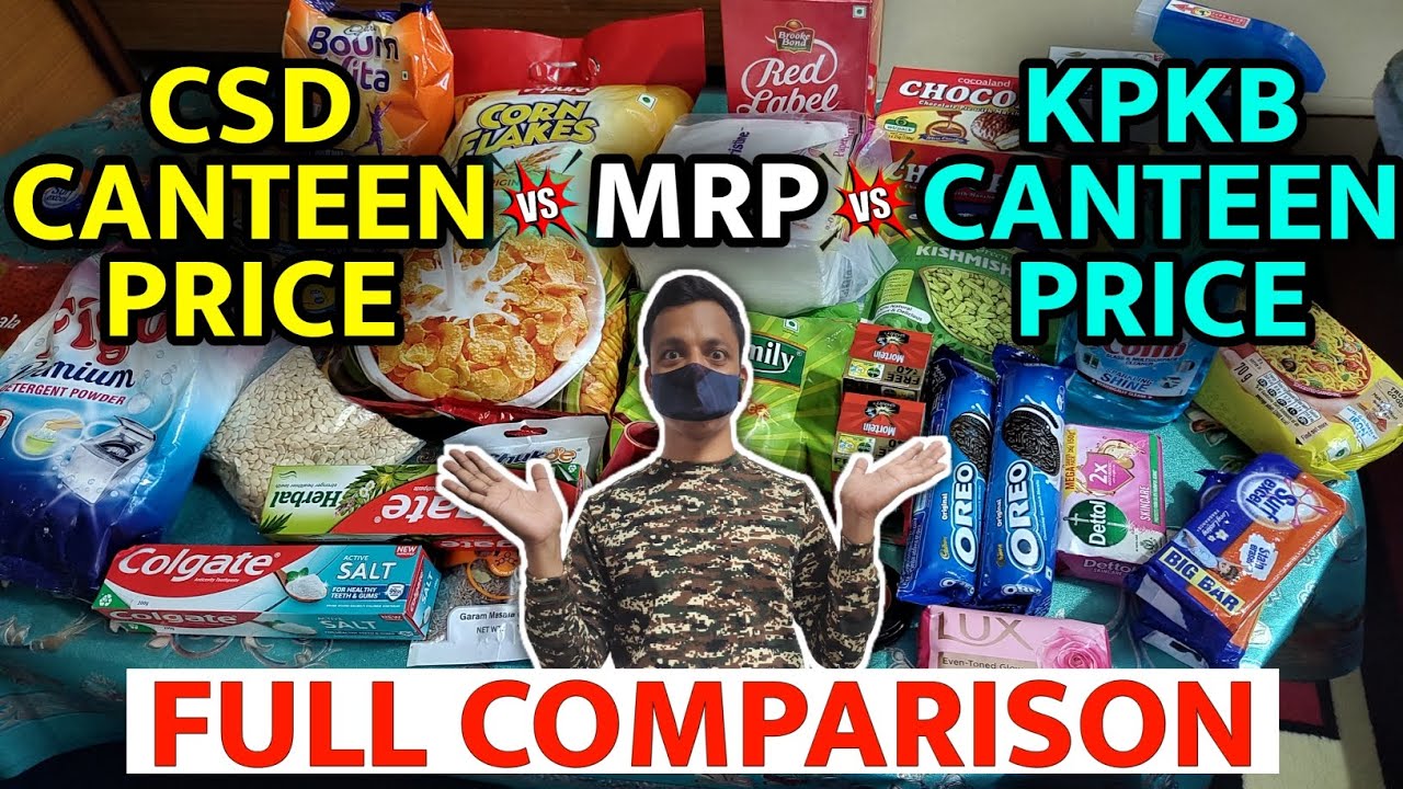 ARMY Canteen Price VS CAPF Canteen Price #csdcanteen #kpkbcanteen #indianarmy #capf