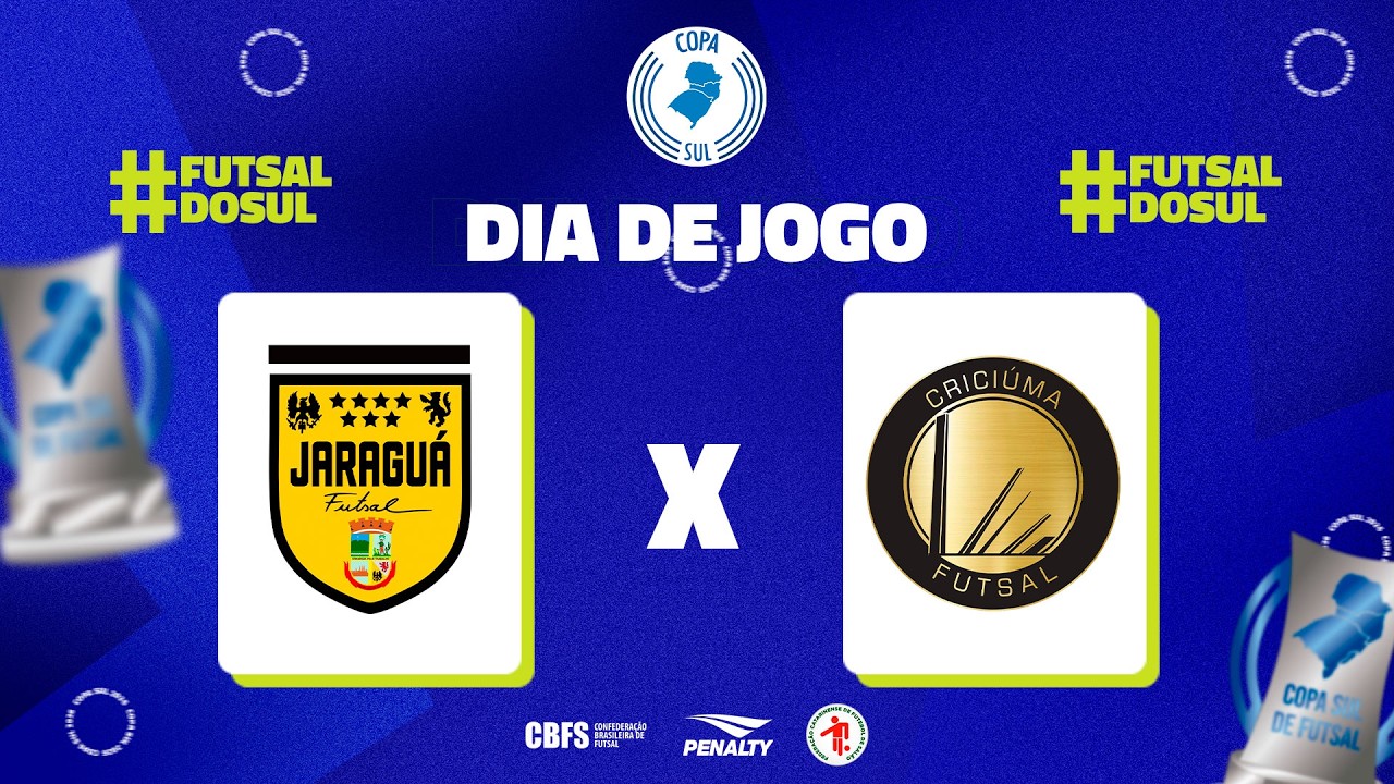 Copa Sul de Futsal | Jaragu&aacute; Futsal x Crici&uacute;ma | 1&ordm; Rodada | Ao vivo