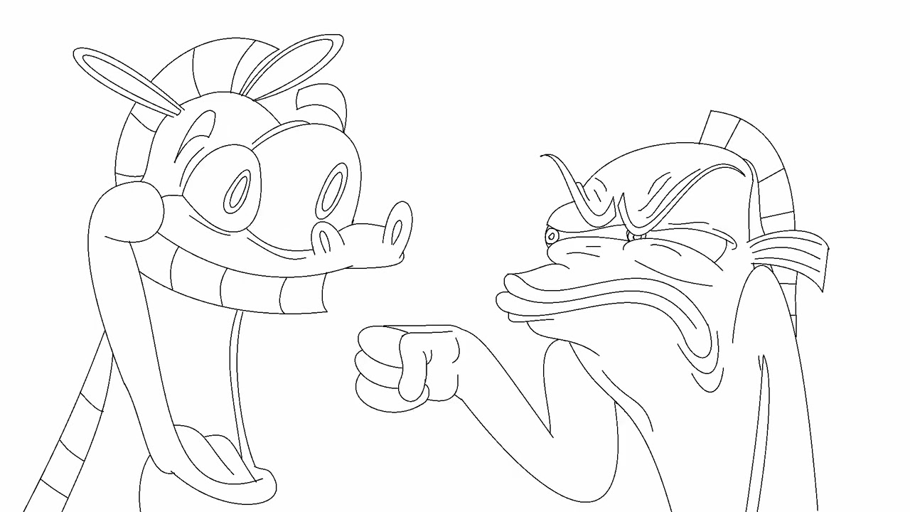 Oscar Punches Marty (Dreamworks Crossover) Animated