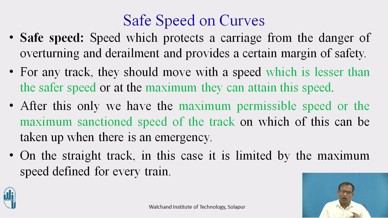 Types of Speeds on Railway Track