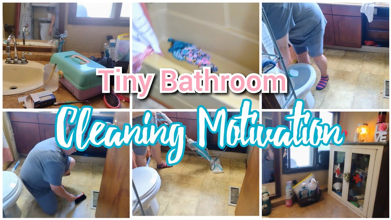 *NEW* MOBILE HOME  CLEANING MOTIVATION  // TINY BATHROOM CLEAN WITH ME 2022