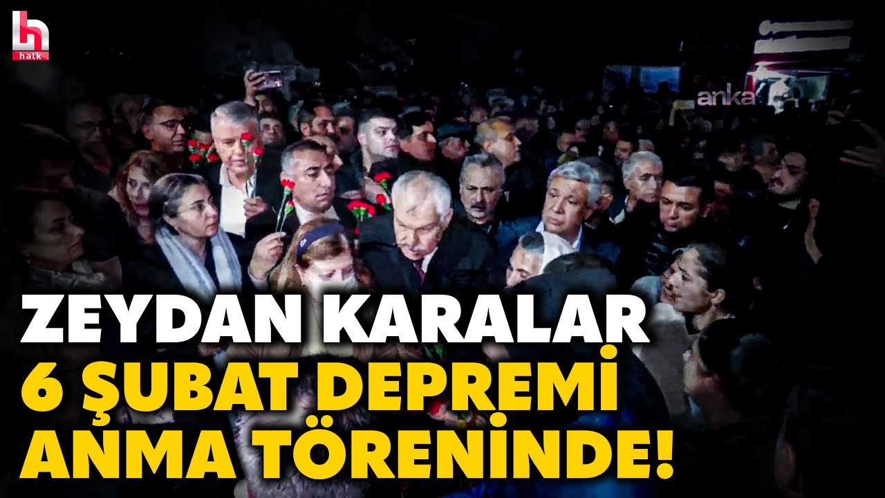Zeydan Karalar, Adana’da 6 Şubat depremleri için düzenlenen anmaya katıldı!
