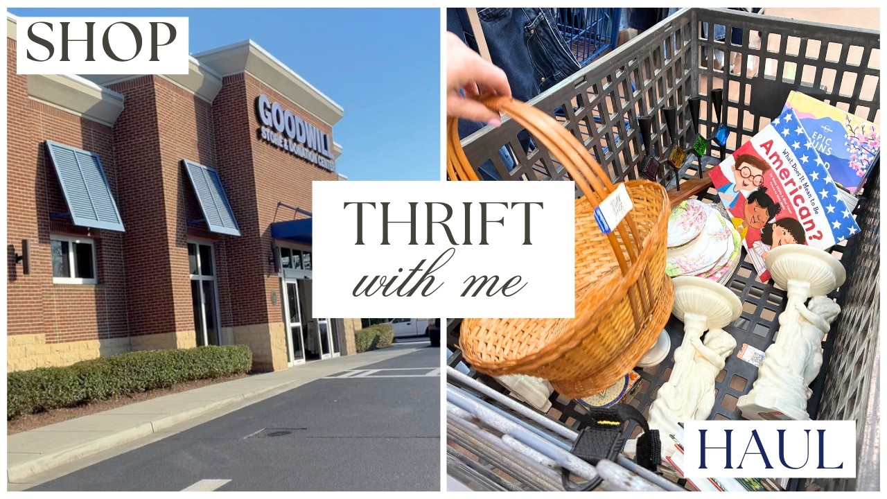 A Cart Full of VINTAGE & Goodwill Thrift with Me & Haul