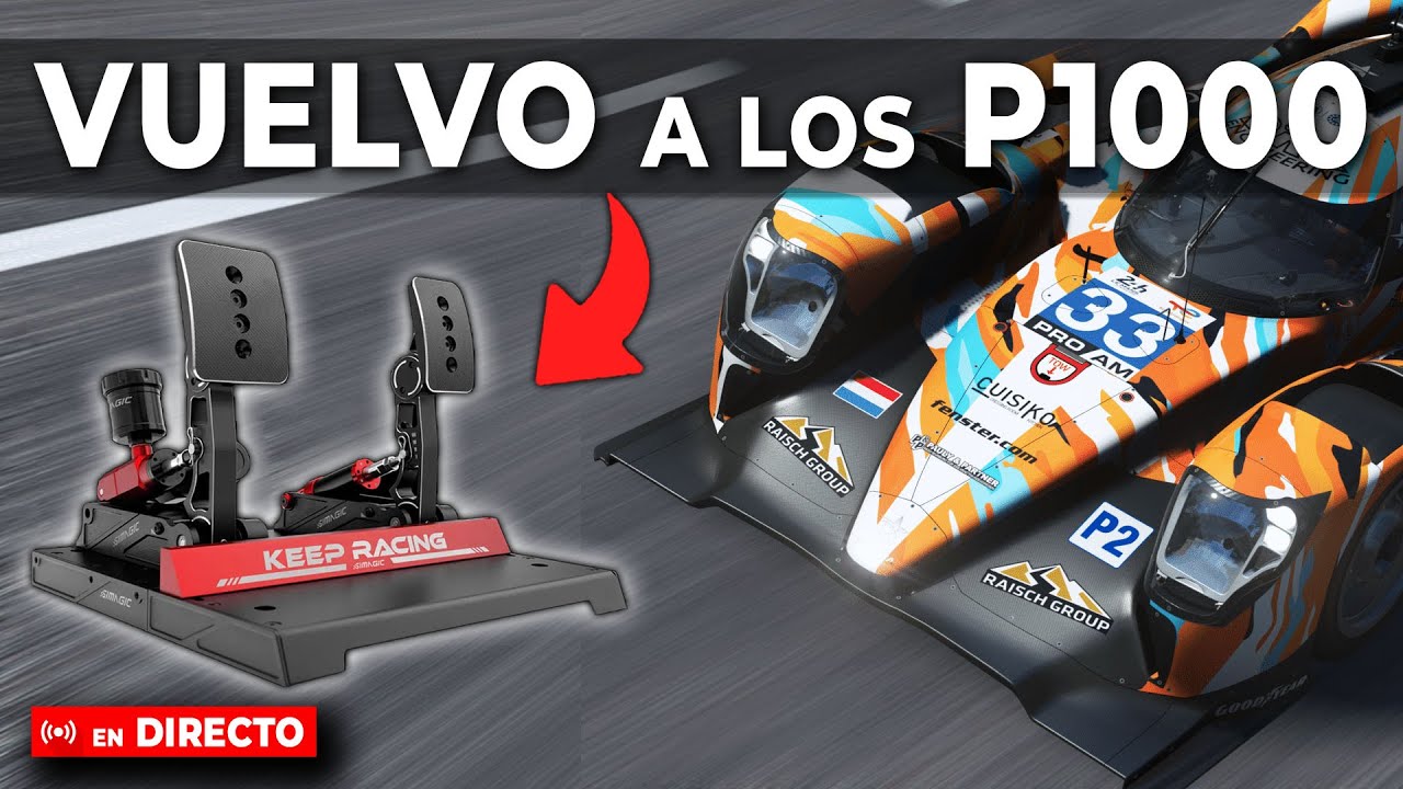 Directo Parte 1🔴Carreras en LE MANS ULTIMATE + iRACING con los Simagic P1000