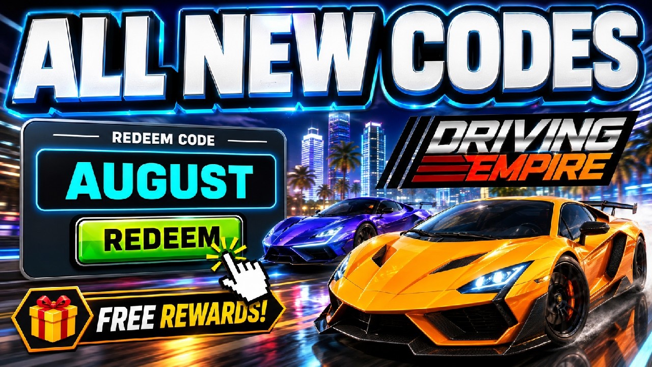 NEW DRIVING EMPIRE CODES 2026 AUGUST 😱 FREE MONEY & CARS! WORKING CODES FOR ROBLOX DRIVING EMPIRE
