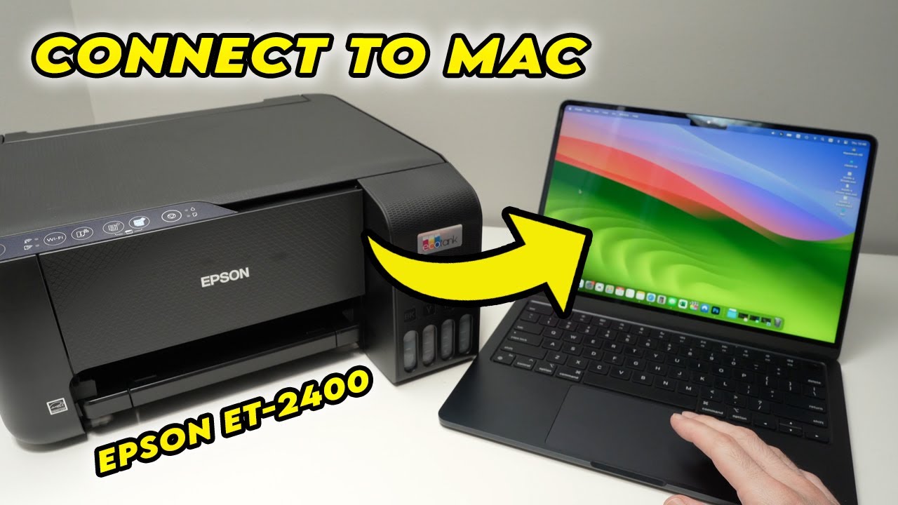 Как настроить принтер Epson EcoTank ET-2400 на компьютере Mac для печати и сканирования по Wi-Fi