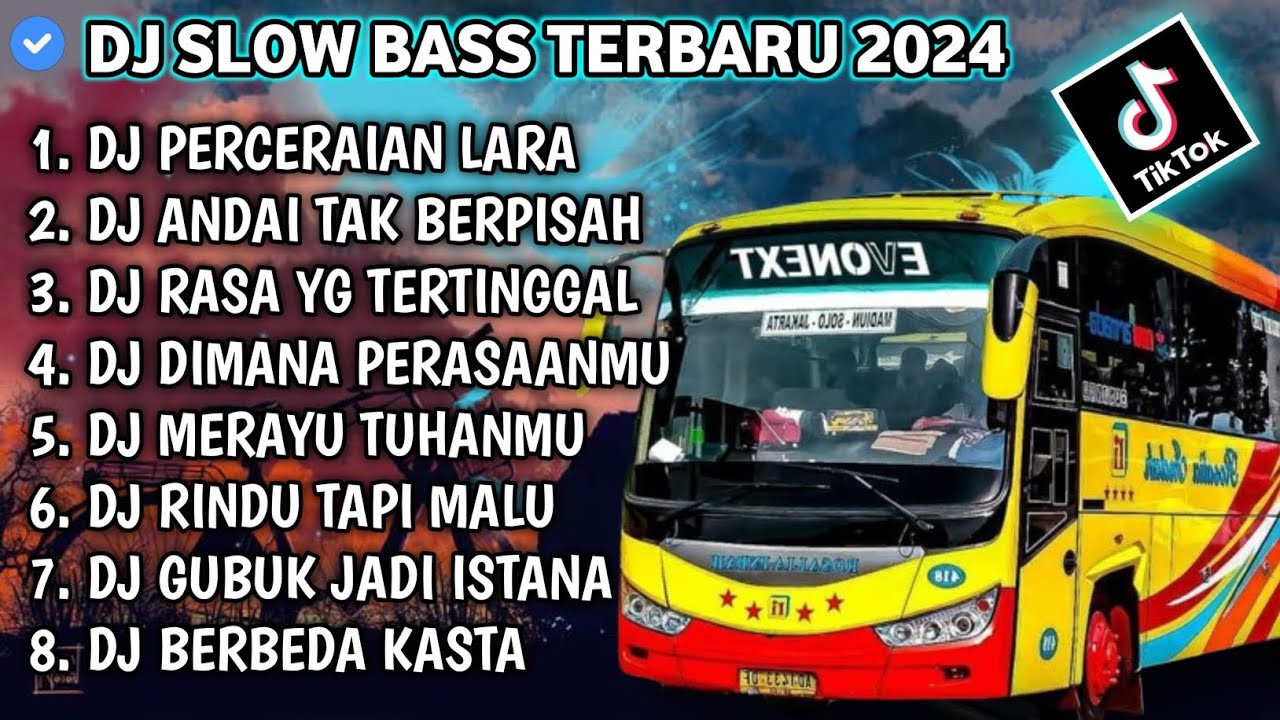 DJ SLOW FULL BASS TERBARU 2024 • PERCERAIAN LARA • DJ TIKTOK TERBARU 2024 [ TRENDING ]!