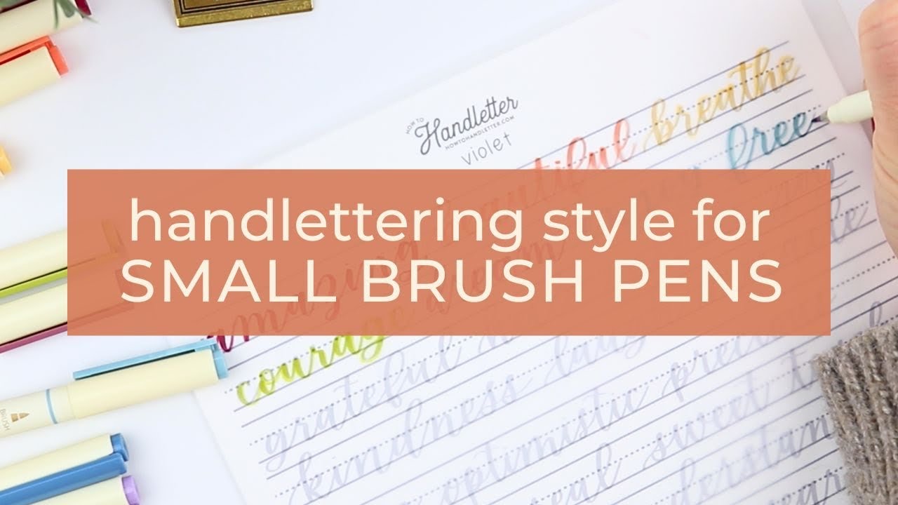 From Strokes to Style: Lettering with Small Brush Pens