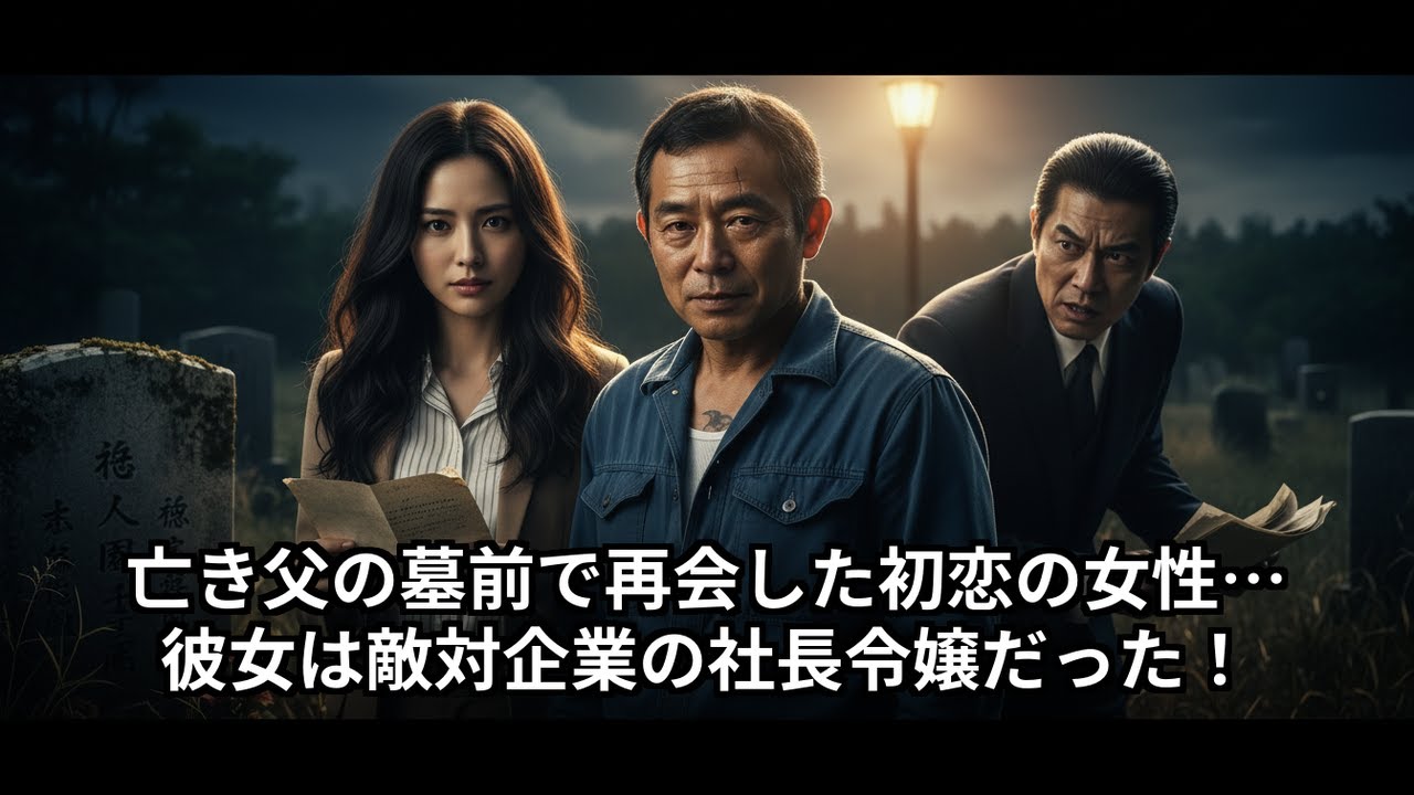 亡き父の墓前で再会した初恋の女性…彼女は敵対企業の社長令嬢だった！