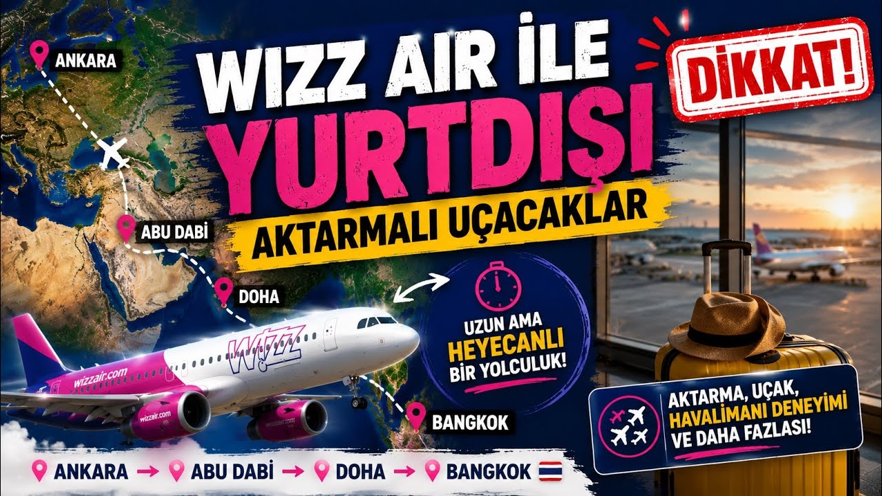 WİZZ AİR İLE UÇARKEN DİKKAT ETMENİZ GEREKENKER! - ABU DHABİ HAVALİMANI TRANSFER SORUNU!